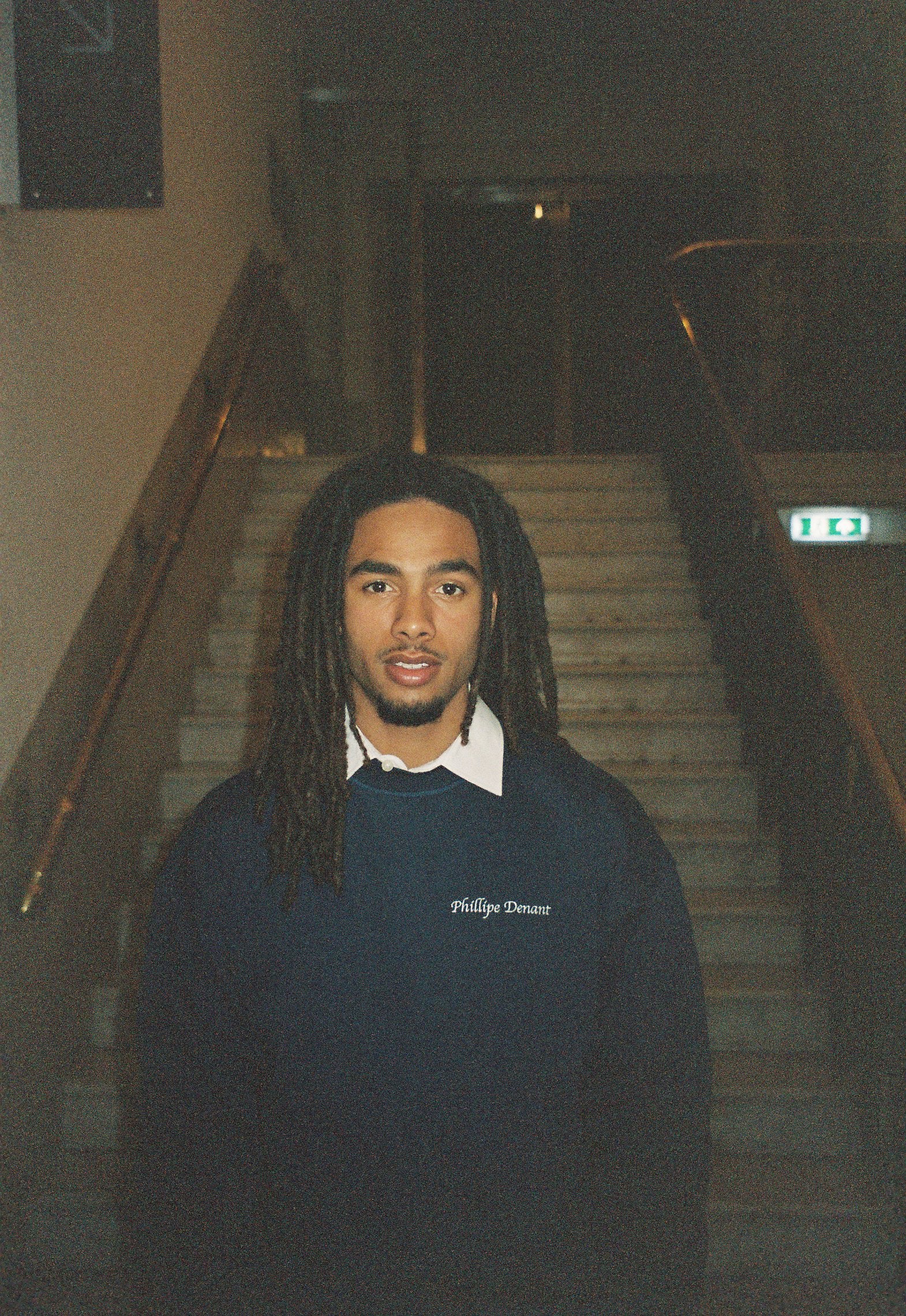 Navy blue crewneck