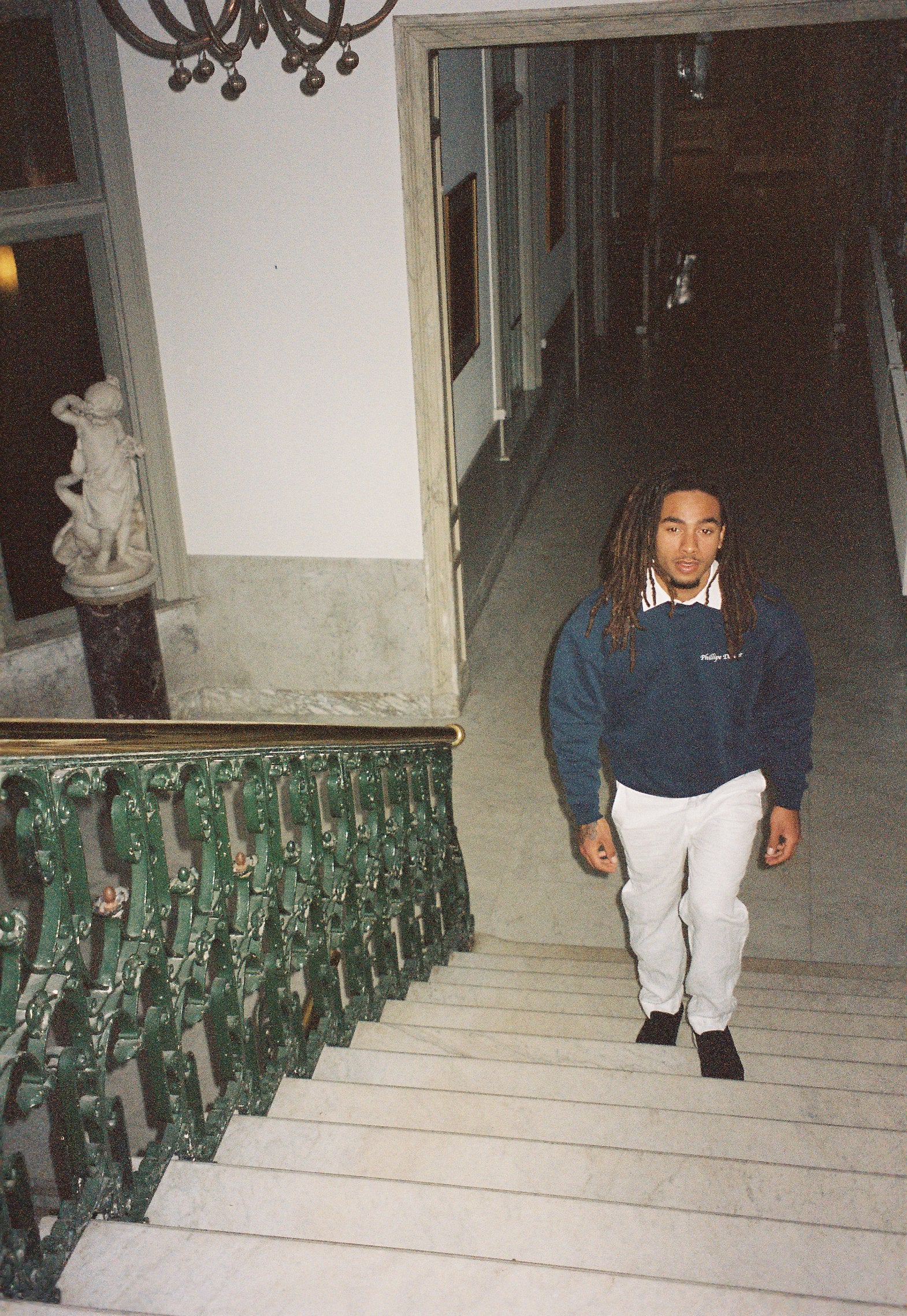 Navy blue crewneck